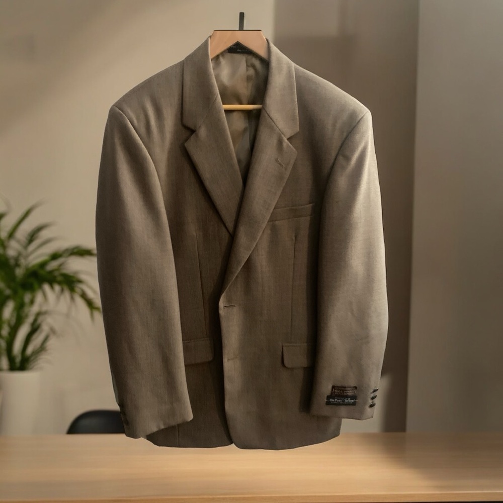 Wall Street for Beall’s Inc.,Sports Coat 42Long Wool/Poly Blend Beige/Tan New